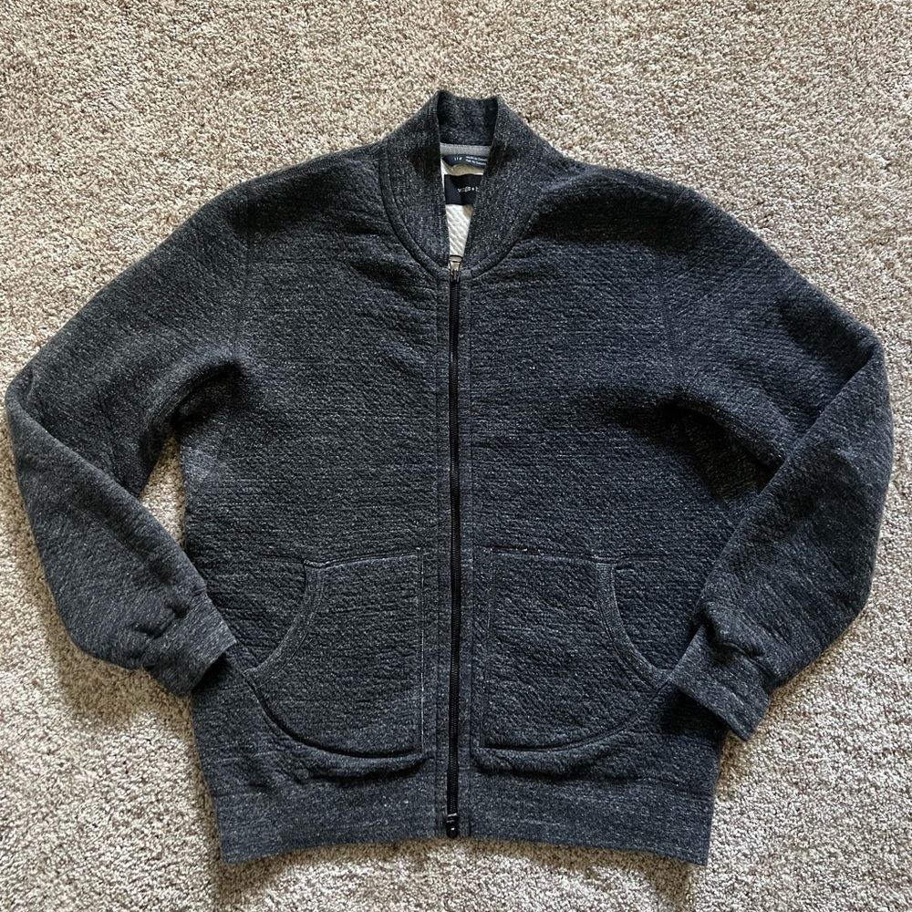 wings + horns Mens Zipper Cardigan
